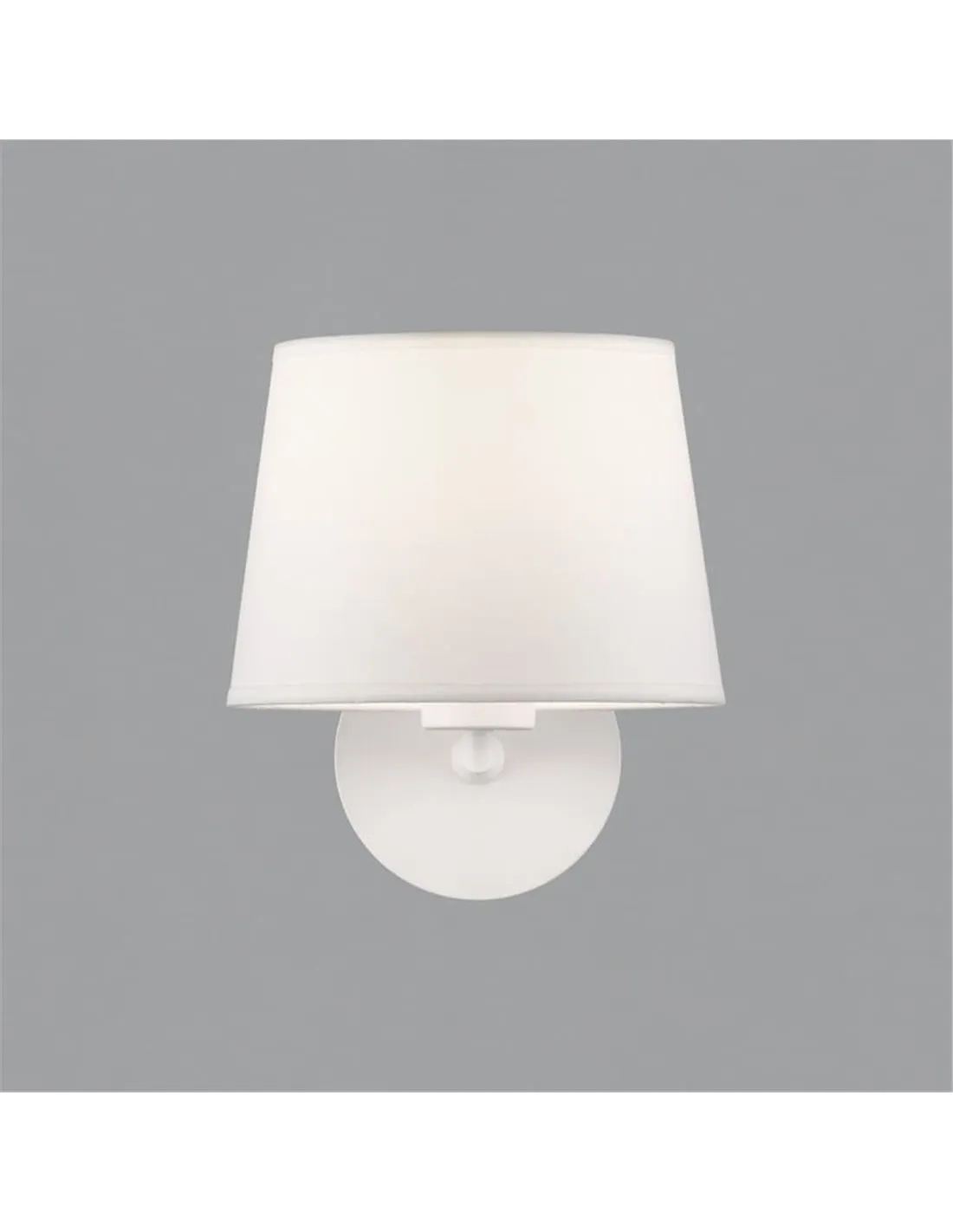 Applique avec abat-jour texturé blanc STILO, 15W E27 | Dimensions : ↔ 25,9 cm | ↕ 23,2 cm | LéonLeds