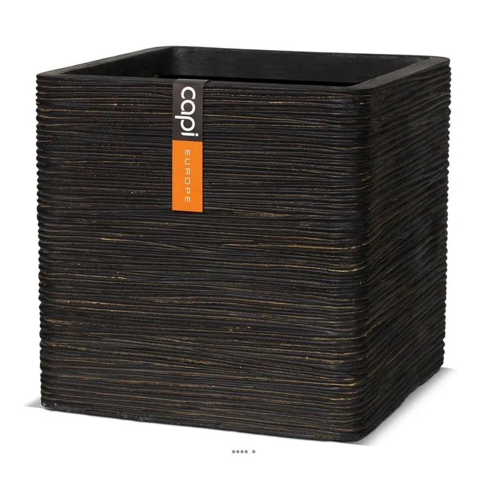 Bac fibres et magnesium hora ext. Cube l 30x30xh30cm chocolat