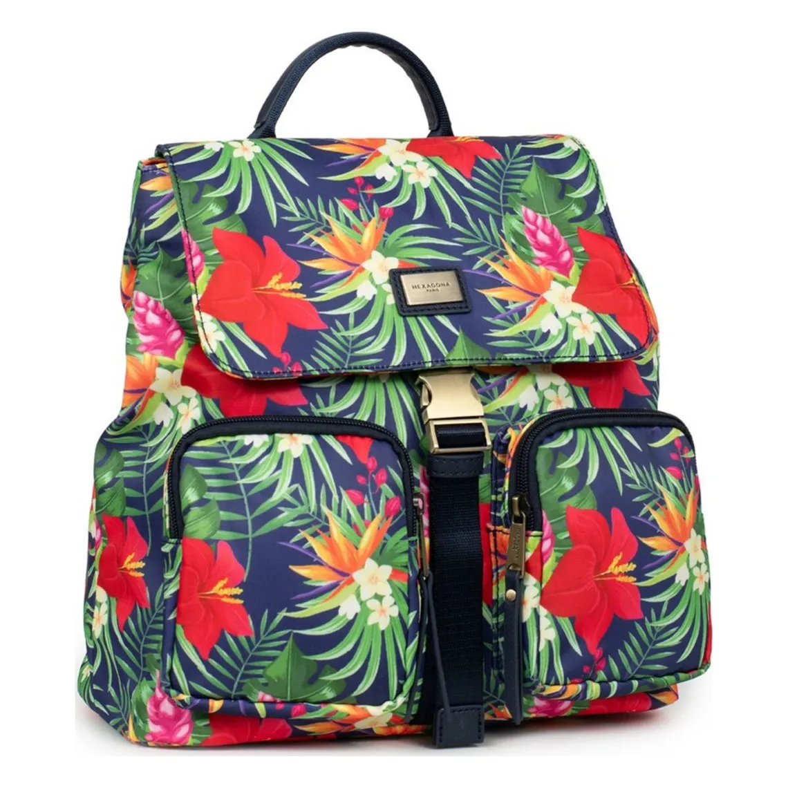 Backpack Paradise Printed Blue Nylon | 3 Suisses