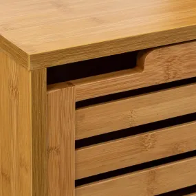 Bamboo 1-Door Shelf Unit