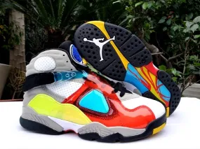 Baskets Air Jordan 8 Retro SP White Red Orbit