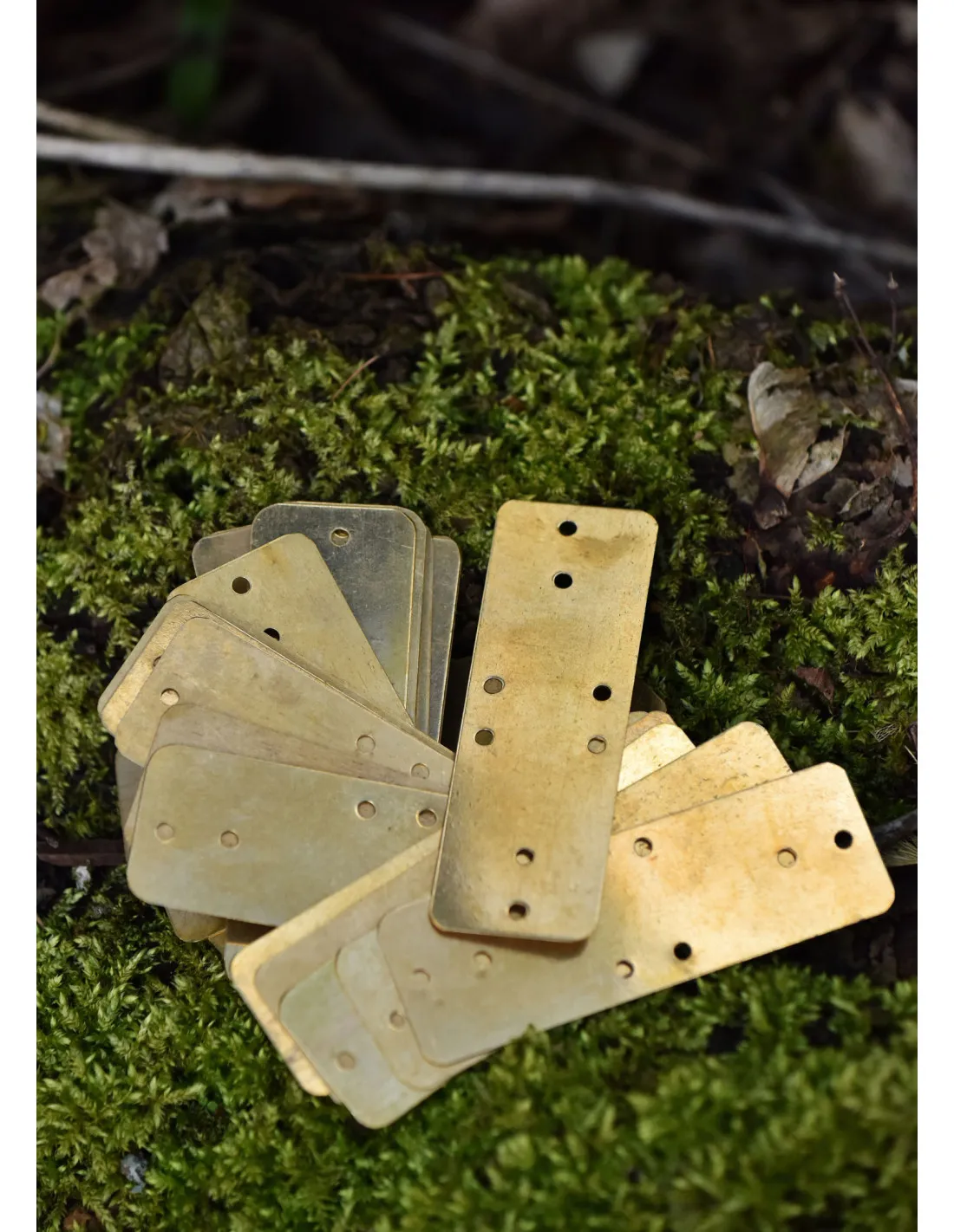 Brass Lamellar Armor Plates Set (9 cm) - Boutique