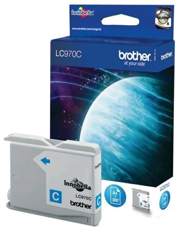 Cartouche d'encre Brother LC970C - cyan - l'unité 