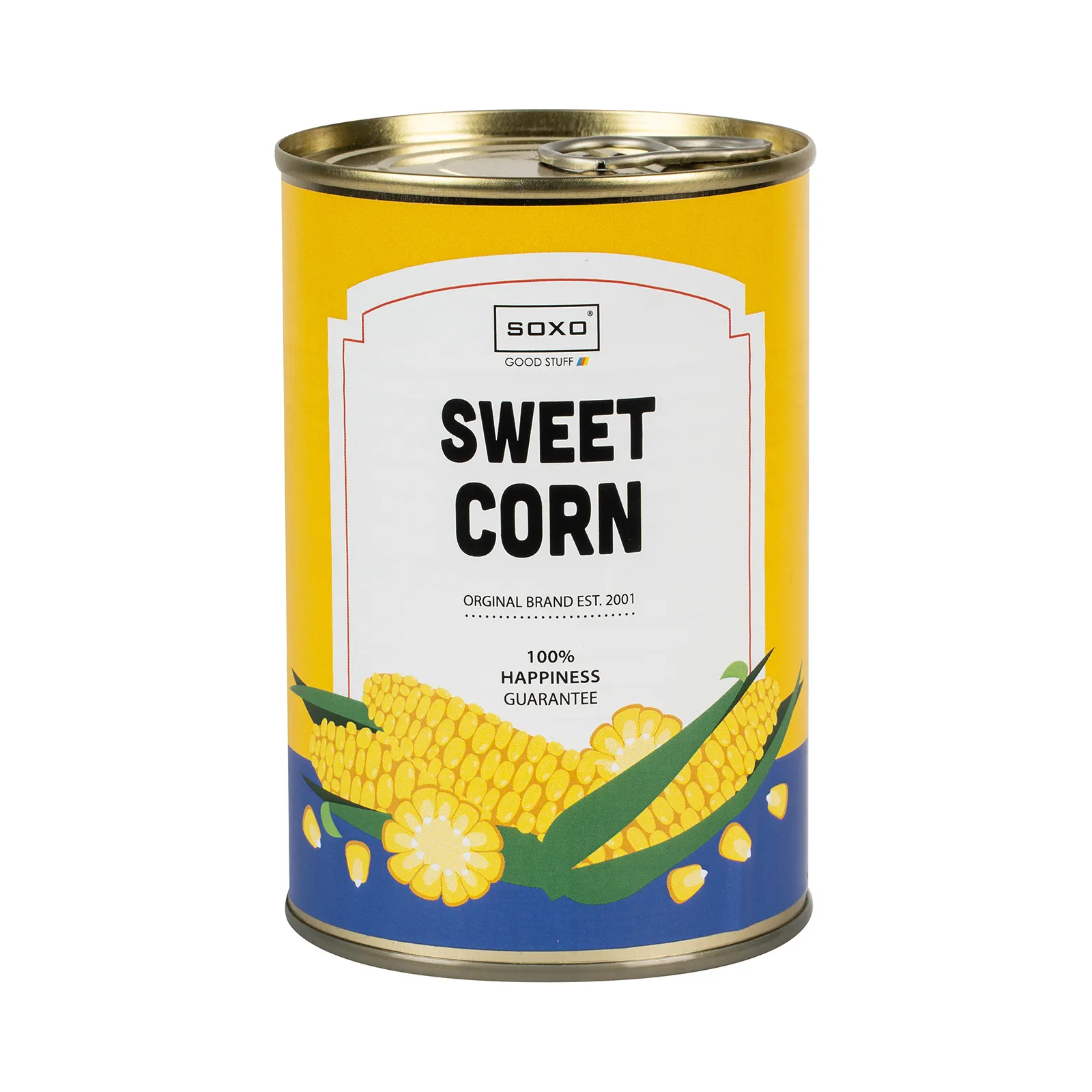 Colorful Women's SOXO Socks, Fun Canned Corn