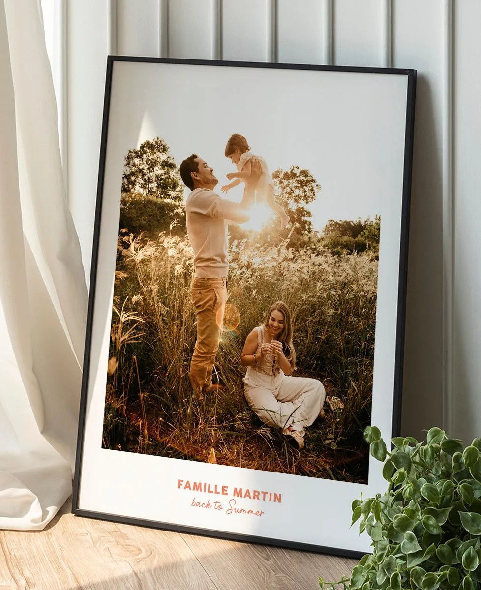 Custom Photo and Text Poster