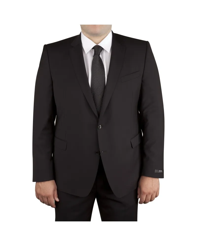 Digel Complete Preference Black Wool Suit for Tall Men - Size-factory