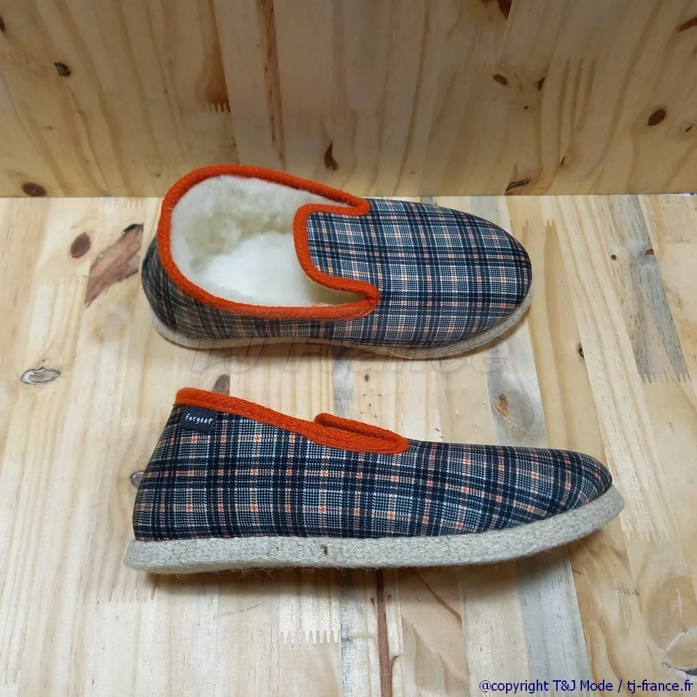 FARGEOT CHARBON - French IGP Mixed Wool Slippers