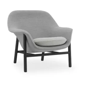 Fauteuil avec appui-tête en chêne noir remix hallingdalDrape - Normann Cop
