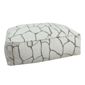 Floor cushion with removable cover s - designer curly wool