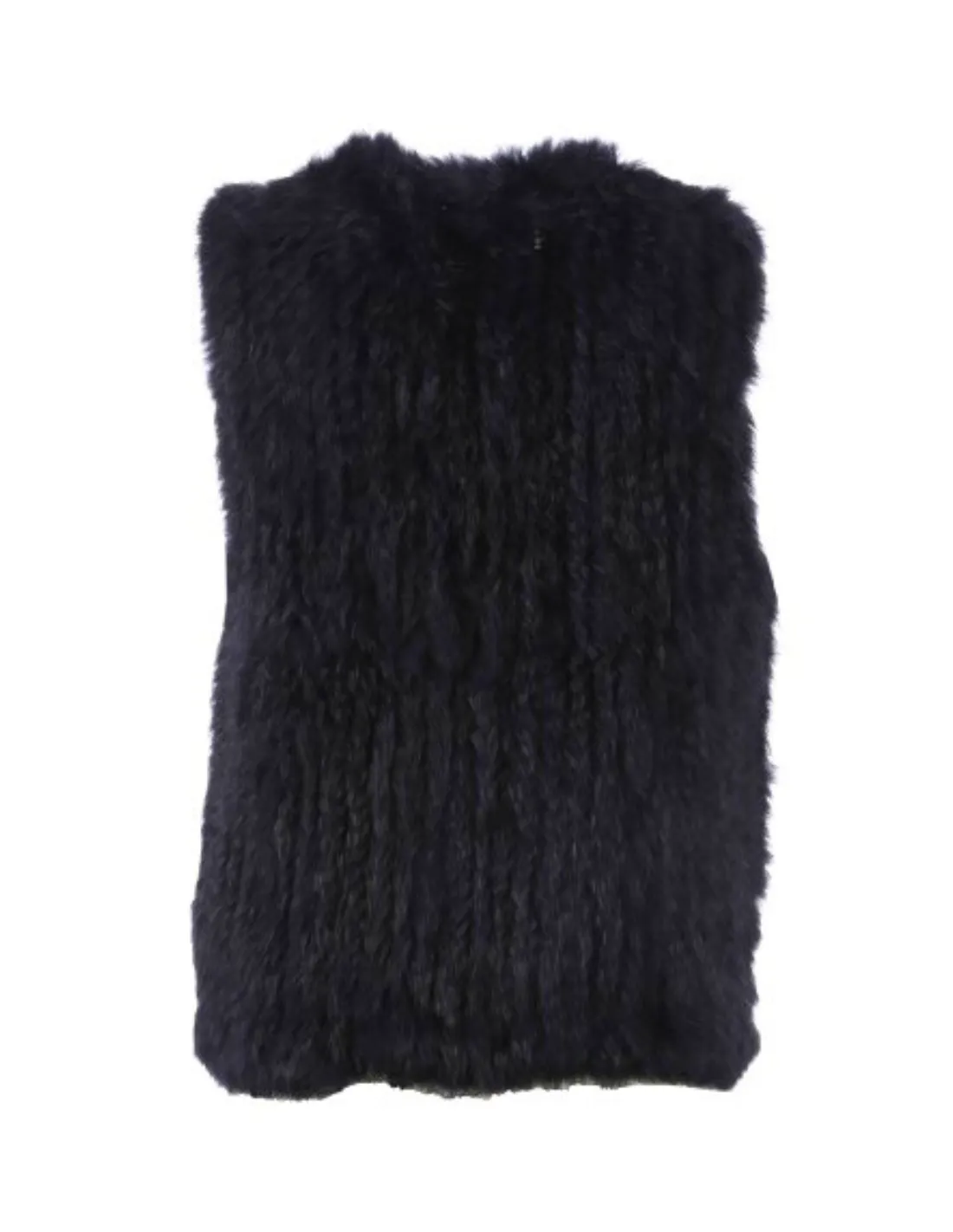 Gilet sans manches en fourrure Oakwood Ref 42156 Bleu Fonce