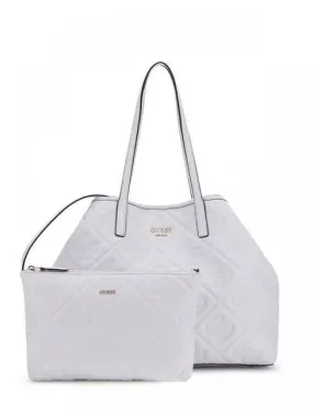 Guess Vikky Ll Embossed Sac Bandoulière 2 En 1 Logo Blanc - Achetez À Prix Outlet!