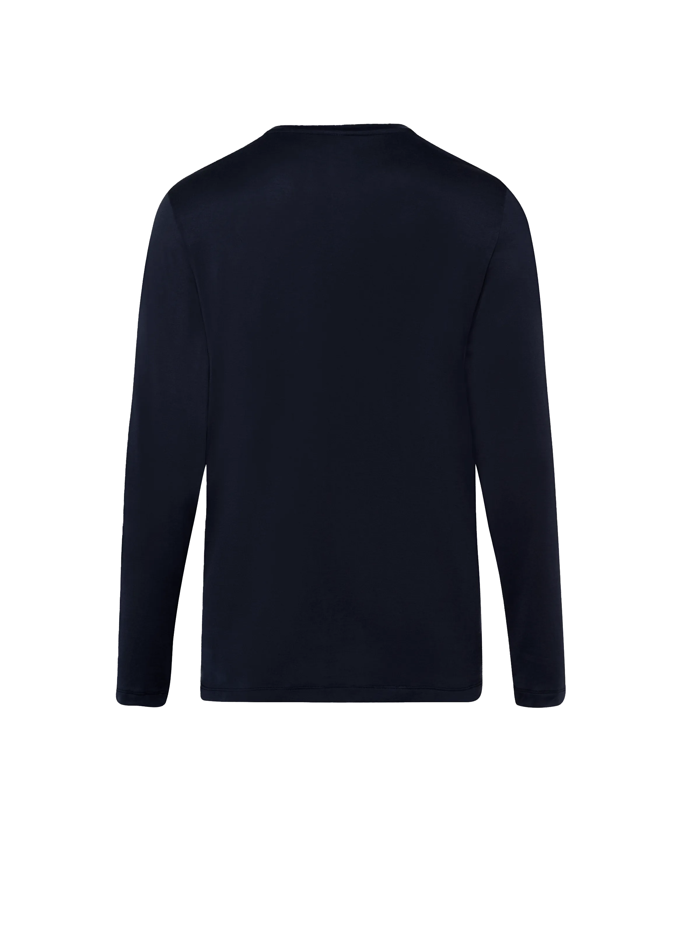HANRO  T-shirt pyjama manches longues en coton - Bleu