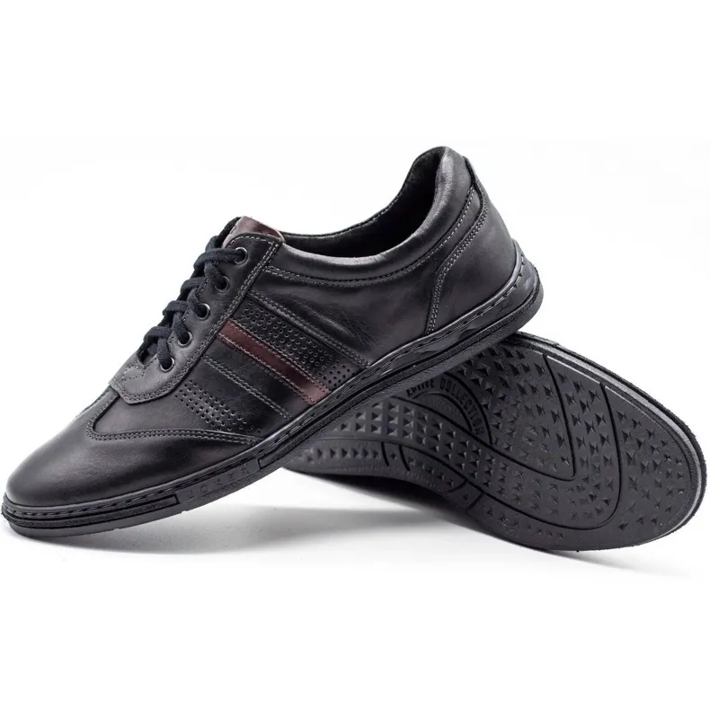 Joker Men's Black Leather Shoes 521