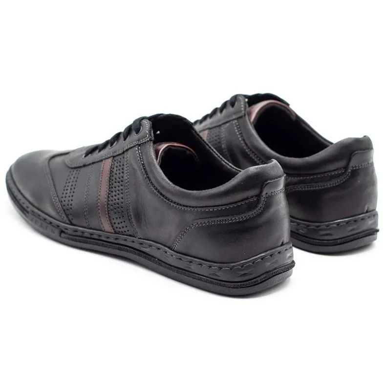 Joker Men's Black Leather Shoes 521