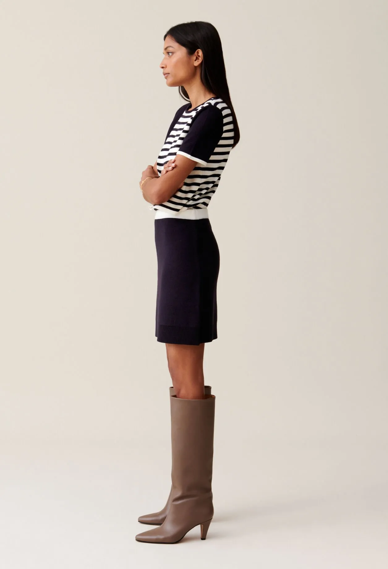 Short wool skirt with elastic waist | Claudie FR