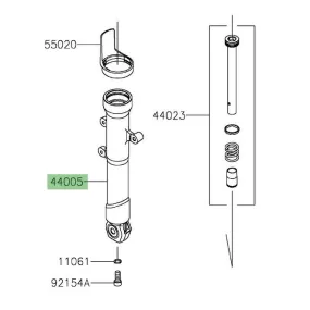 Kawasaki Z125 (2019-2024) Fork Sleeve Moto Shop 35