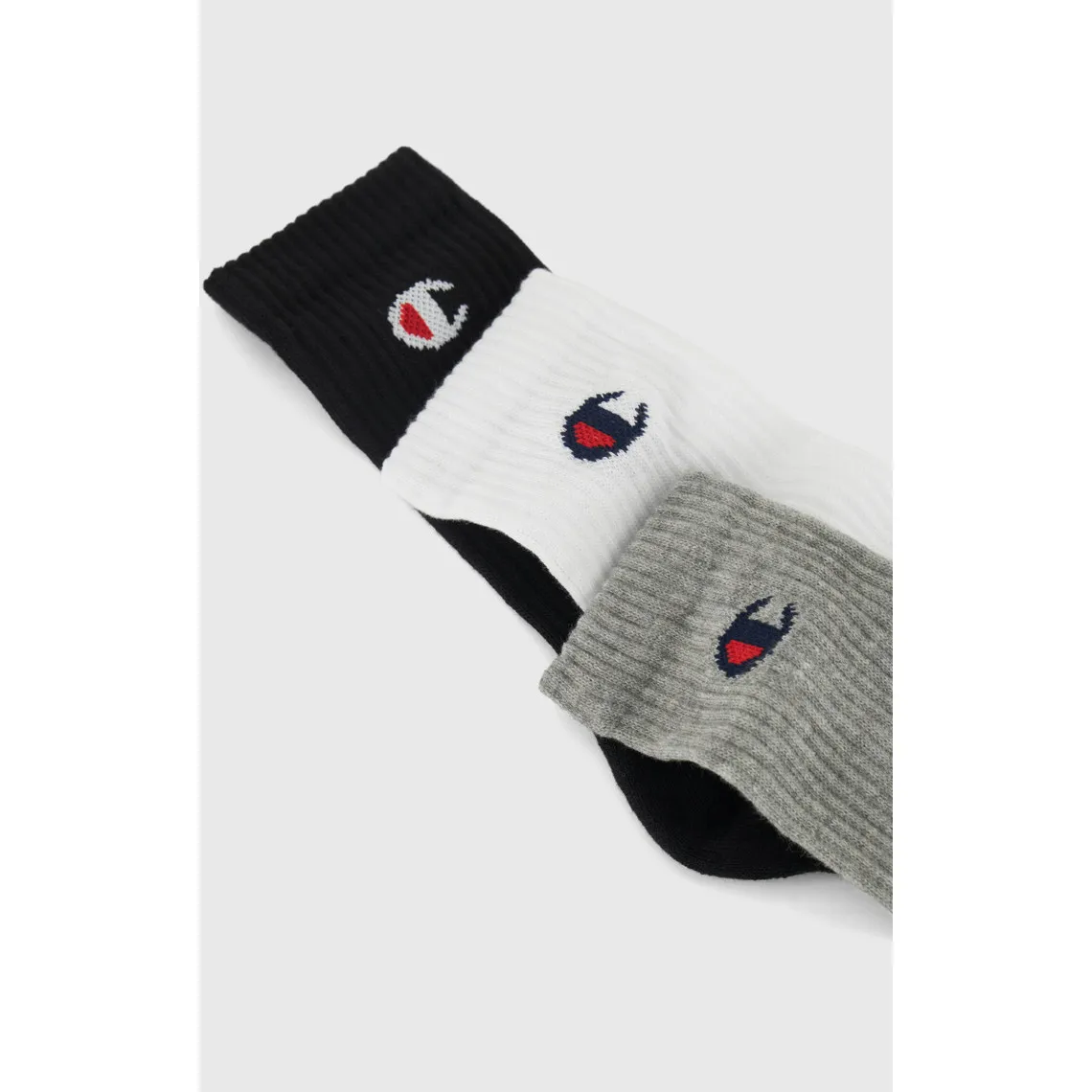 Lot de 3 chaussettes hautes Noir/Gris/Blanc | 3 Suisses