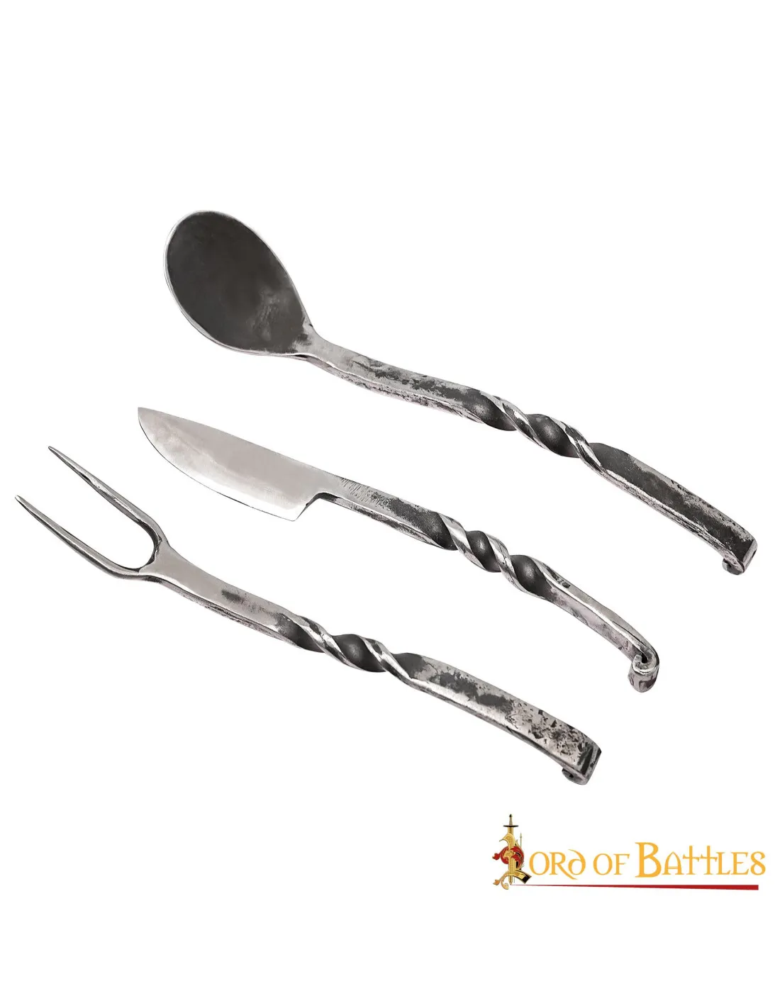 Medieval Rustic Forged Cutlery Set at Sword Emporium