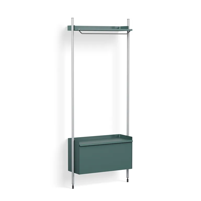 Meuble de rangement     PIER SYSTEM 1001 Bleu/ aluminium           HAY