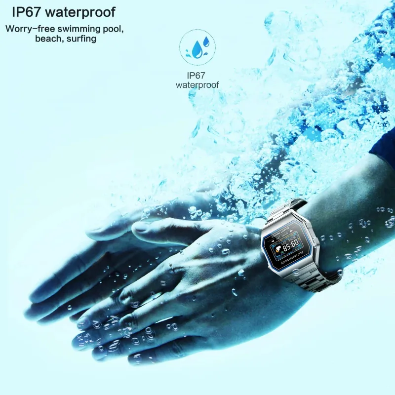 Montre Connectée IP67 Étanche Bluetooth Or 160mAh