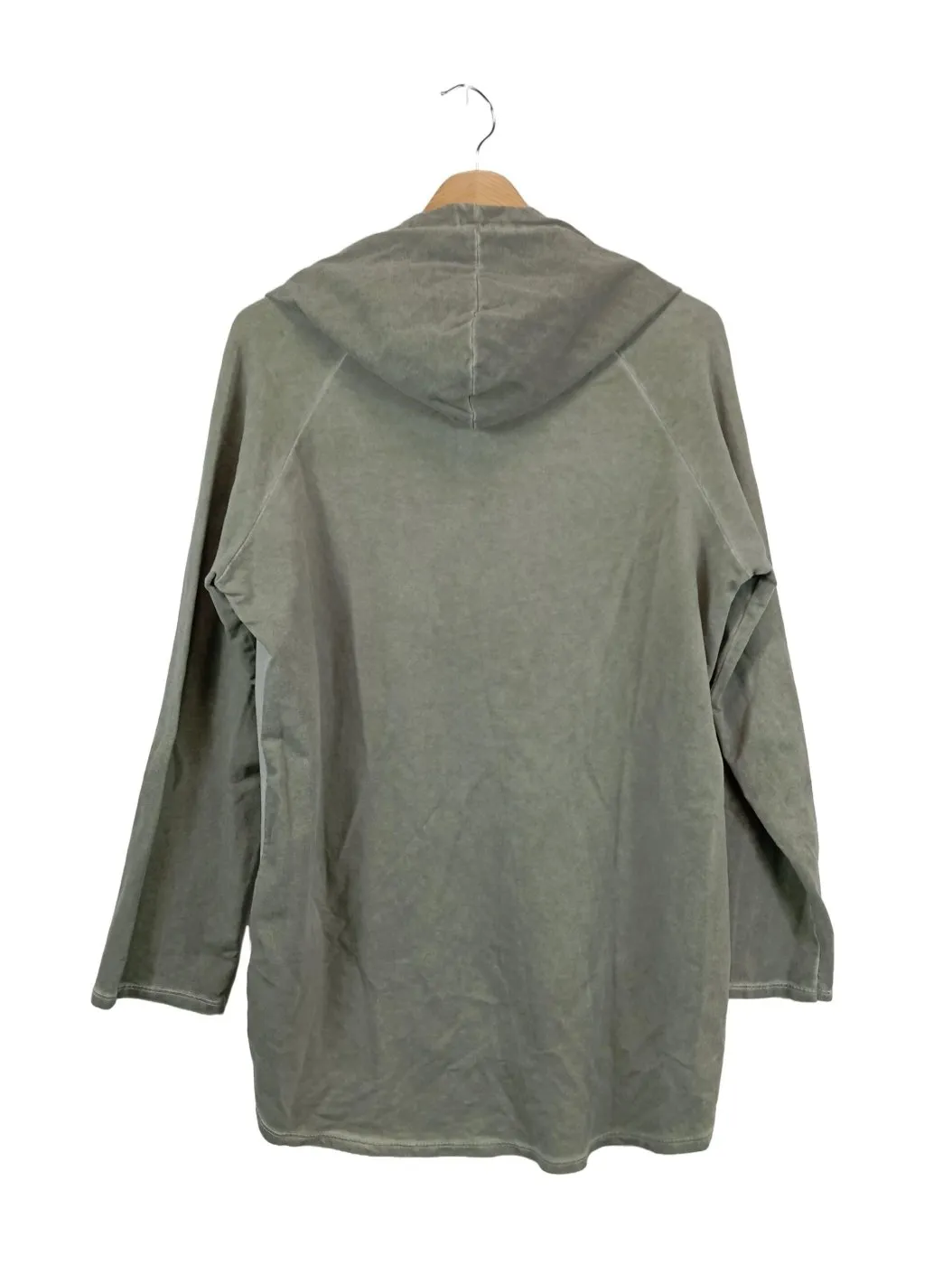 New collecttion Sweat à capuche kaki-gris clair moucheté style décontracté
