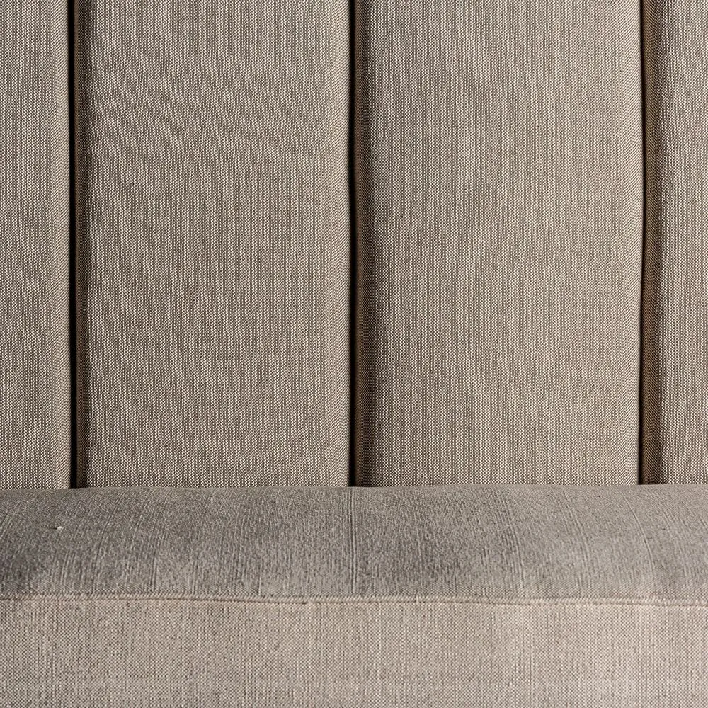 Off-white teak wood sofa 172x60x114 cm
