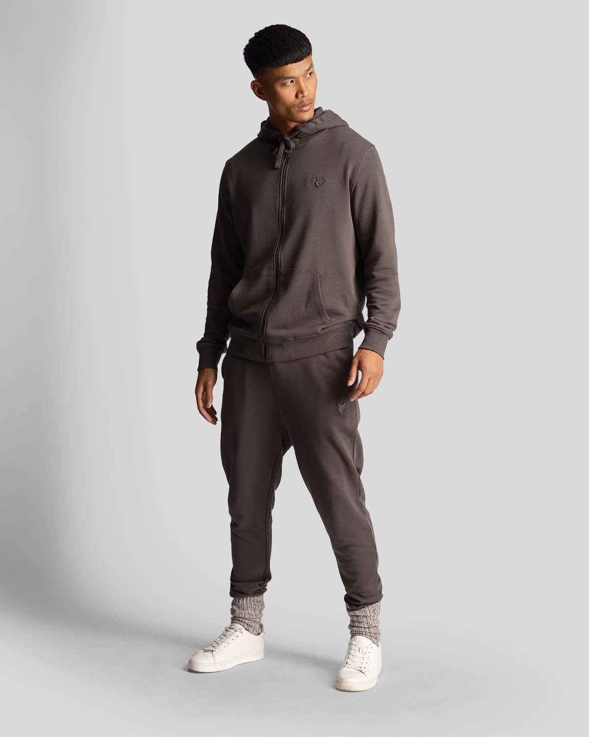 Pantalons Survêtement Lyle & Scott Homme Tonal Eagle Skinny Sweatpant Gunmetal