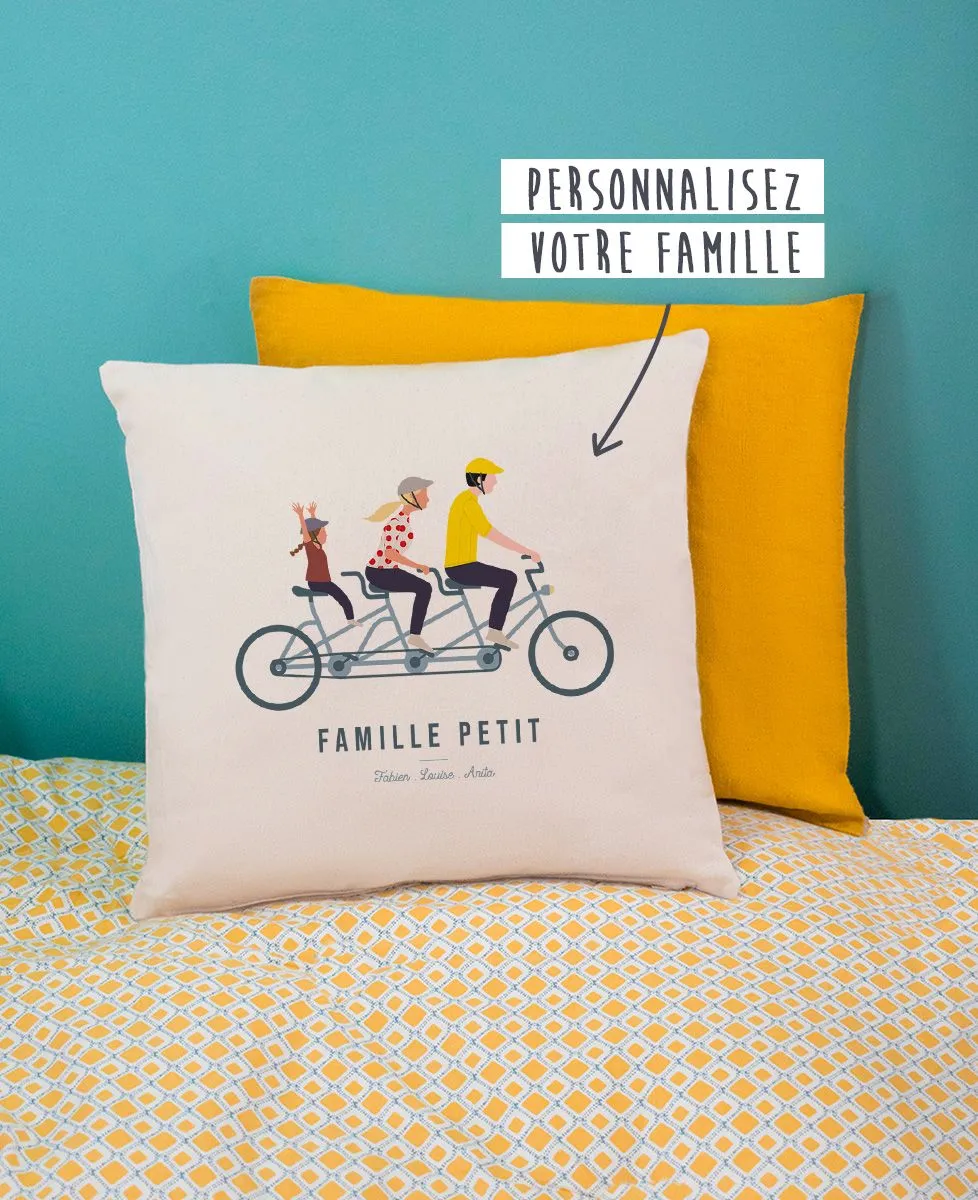 Personalized Family Bike Cushion