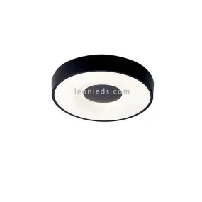 Plafonnier LED Black Coin avec télécommande 3 tailles disponibles par Mantra | LeonLeds.com