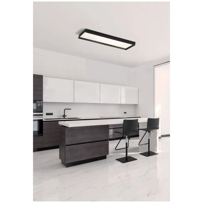 Plafonnier Munich 1x55W LED Noir 4000K