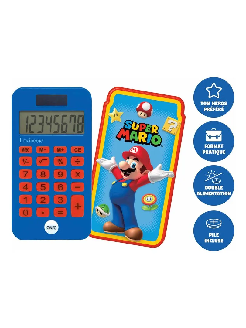 Pocket Calculator with Mario Protective Cover