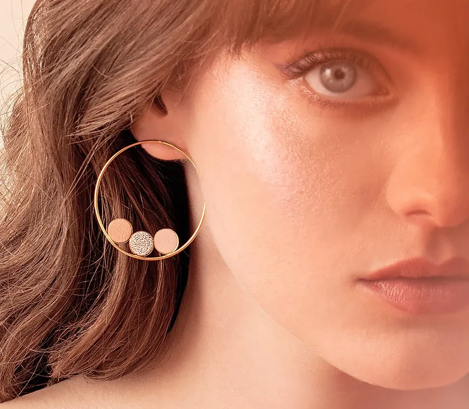 Raspberry Trio Earrings - FOSSETH