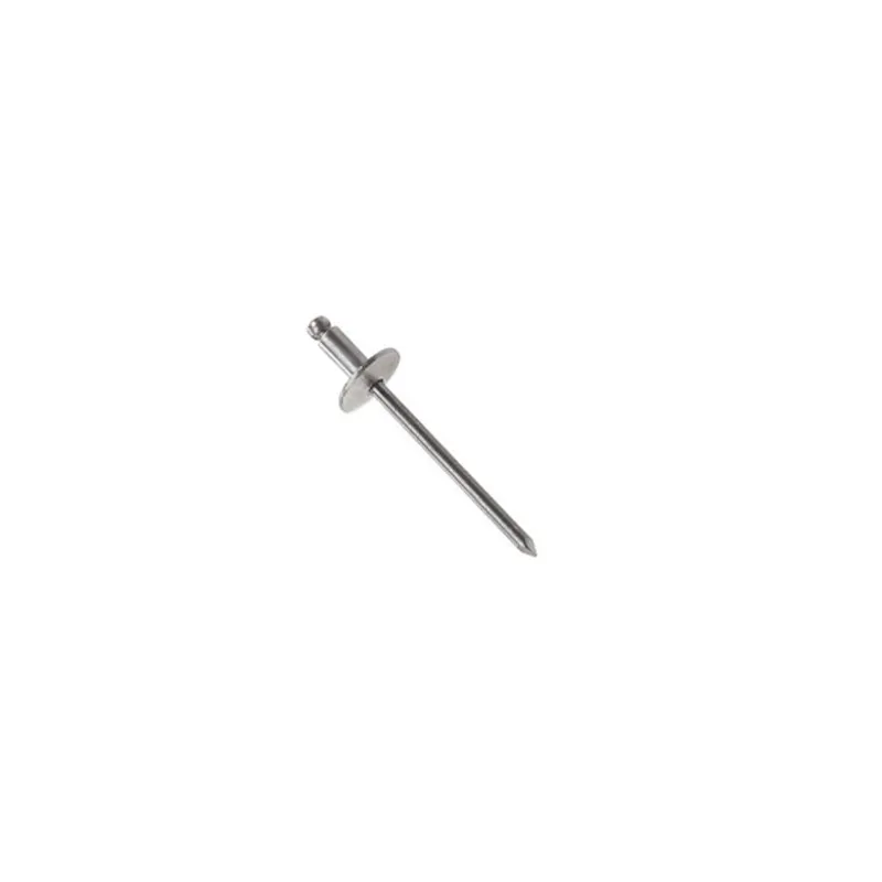 Rivet avec tête en alliage aluminium et clou zingué acier