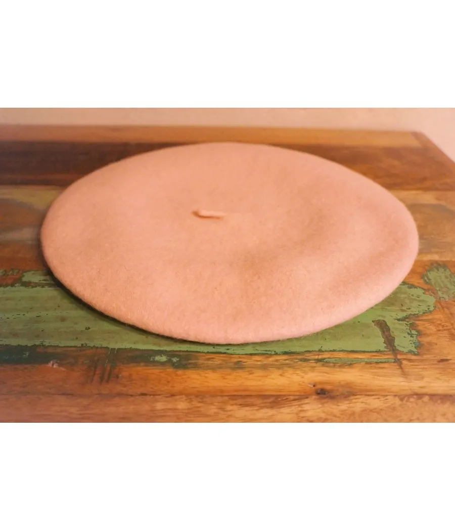 SANTAI BERET TOLOSA LAINE ROSE POUDRE QUALITE SUPERIEURE