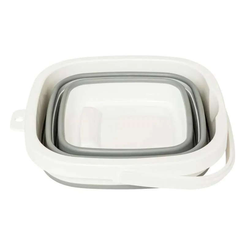 Seau Retractable 5L gris et blanc