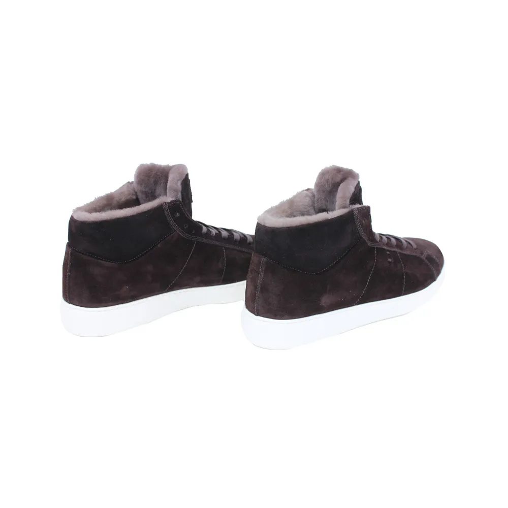 Sebastien Le Guillou Fur-Lined High-Top Sneakers