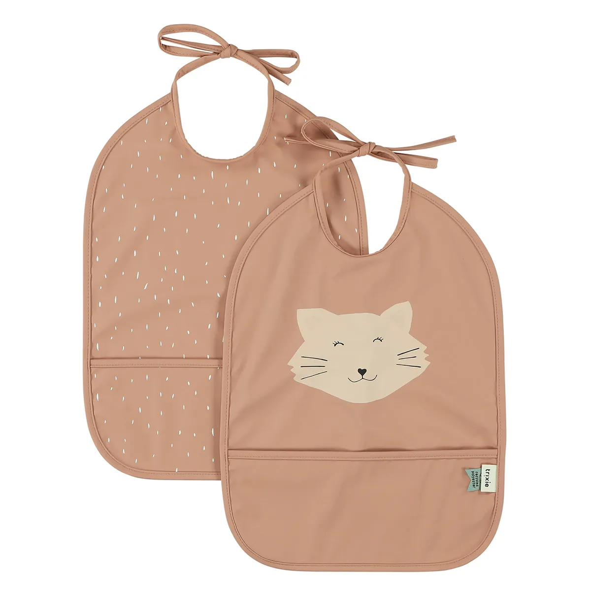 Set of 2 Waterproof Bibs - Mrs. Cat