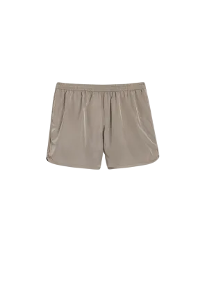 Short de Bain Nylon Taupe