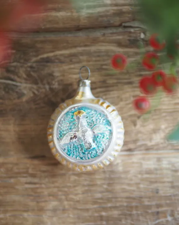 Suspension en verre soufflé – Colombe 