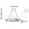 Suspension Line LED 3000K 3500Lm blanc - Maytoni