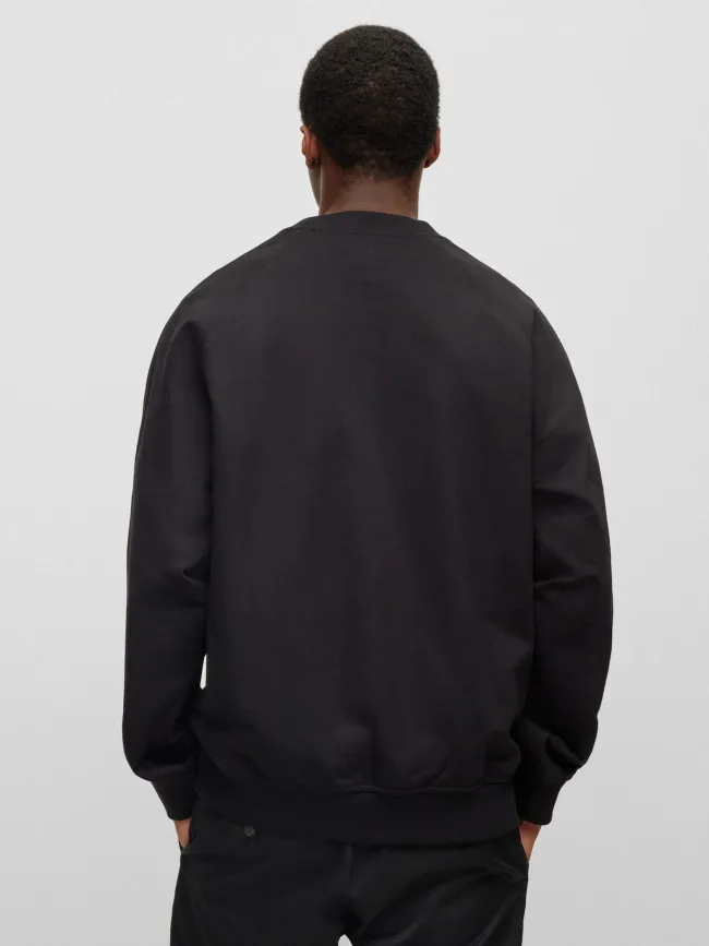 Sweat uni logo embossé dumbkin noir homme - Hugo | wimod