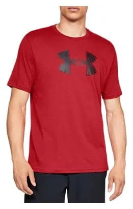 Under Armour Big Logo Short Sleeve Tee 1329583-600 Men Red Shirt