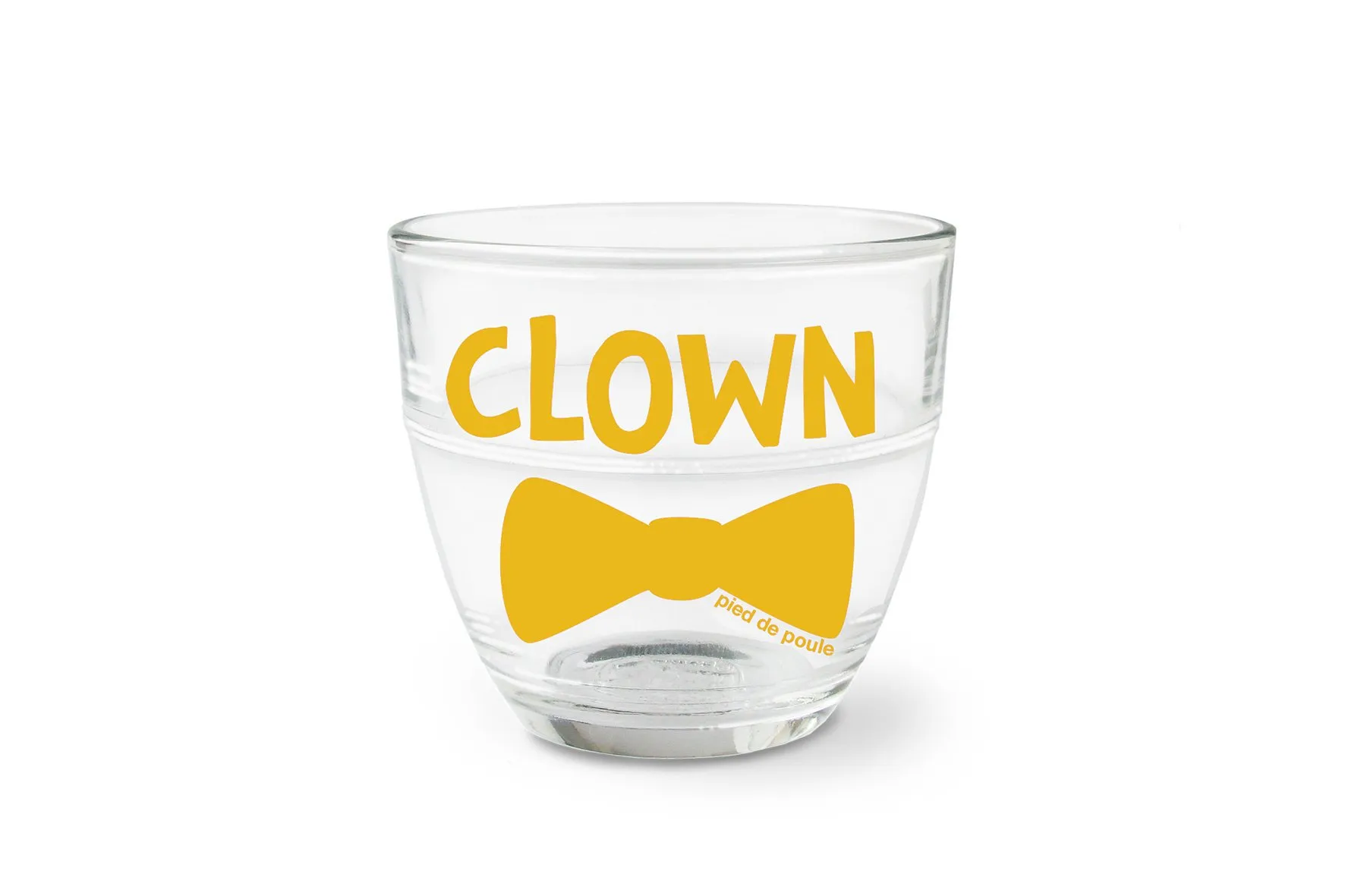 Glass 'CLOWN' Pied de poule