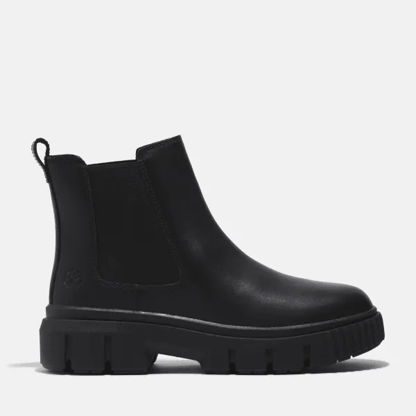 Women's Black Chelsea Mid-Calf Field Boots